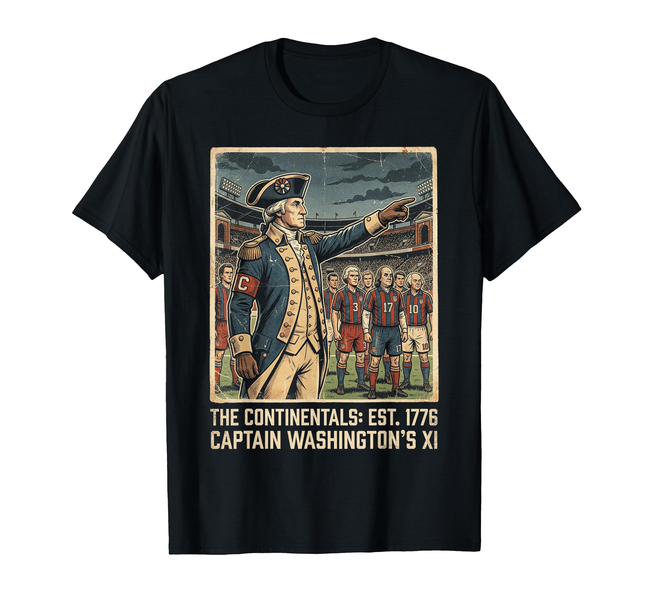 Captain Washingtons Xi Continentals T-Shirt - Graphic Print Men Women