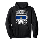 New York Flag Knickerbocker Power Battery Hoodie - Novelty Apparel Unisex