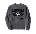Soccer G Mom Matching Family Sweatshirt - Casual Everyday Wear Unisex