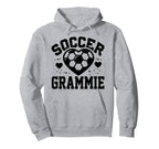 Soccer Grammie Heart Grammie Soccer Player Hoodie - Novelty Apparel Unisex
