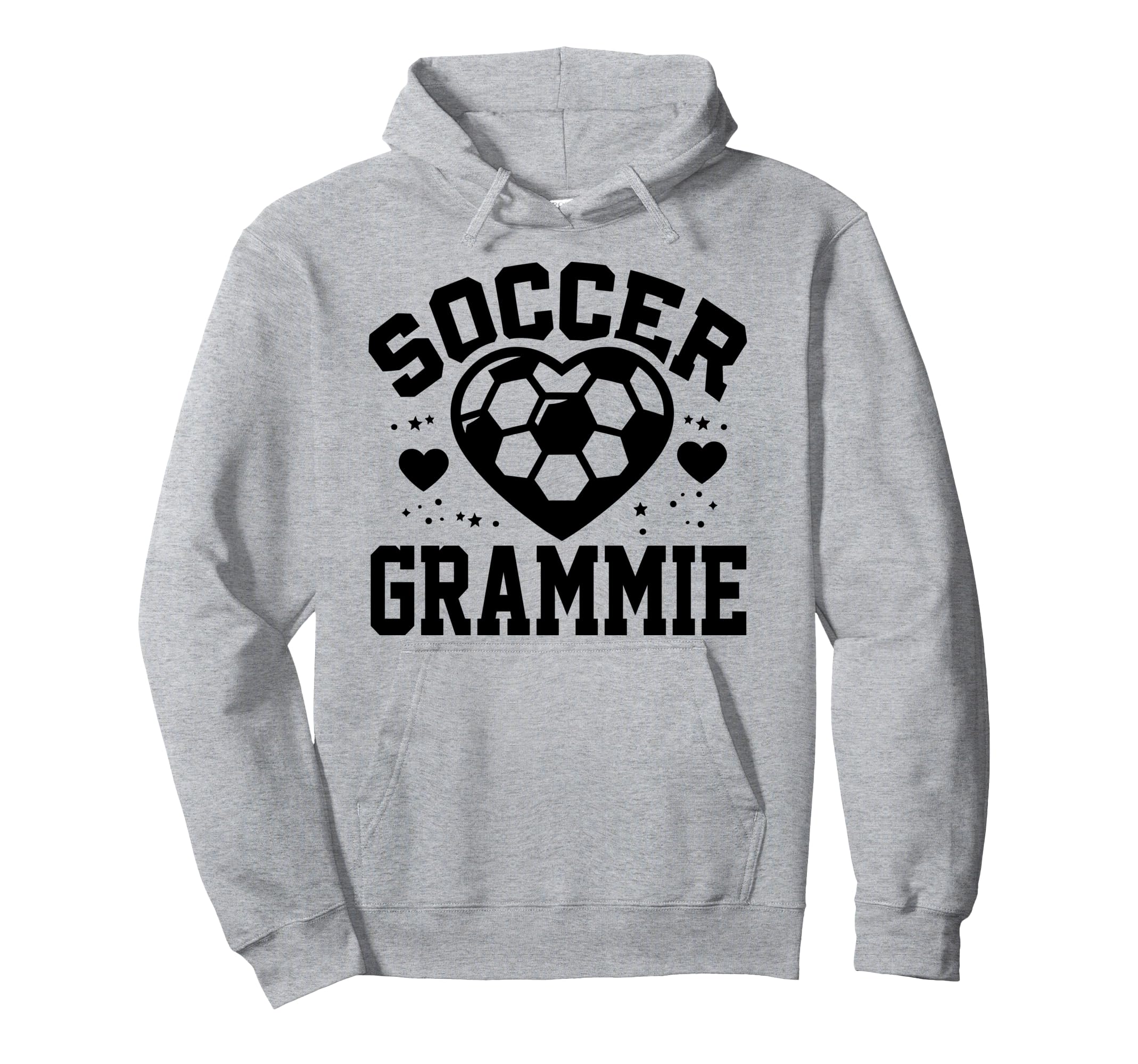 Soccer Grammie Heart Grammie Soccer Player Hoodie - Novelty Apparel Unisex