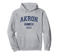 Akron Ohio Athletic Sports Hoodie - Aesthetic Graphic Unisex