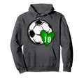 Womens Custom Soccer Mom Number 19 Hoodie - Minimalist Print for Adults