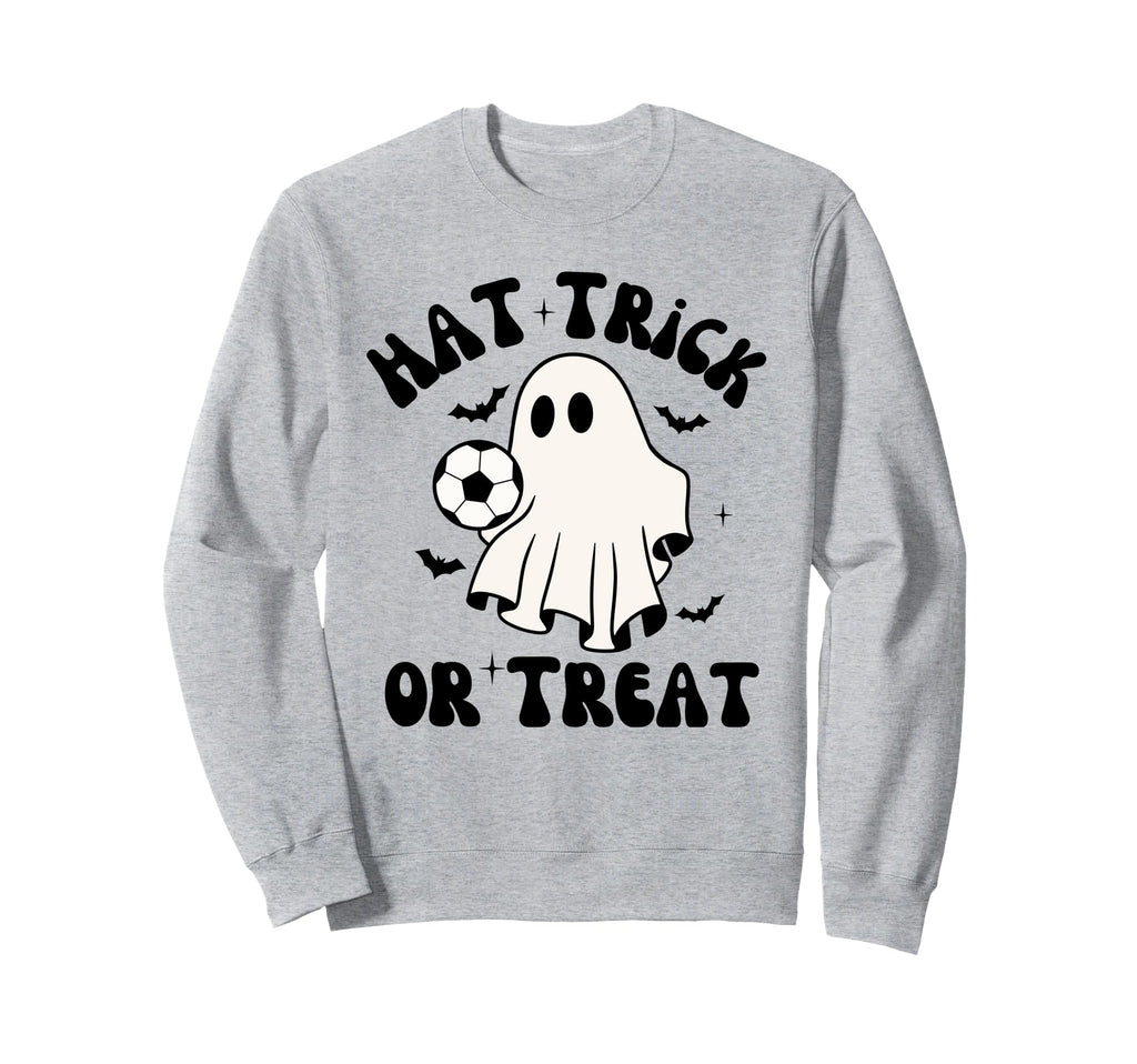 Hat Trick Or Treat Soccer Sports Sweatshirt - Minimalist Print Men Women