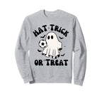 Hat Trick Or Treat Soccer Sports Sweatshirt - Minimalist Print Men Women