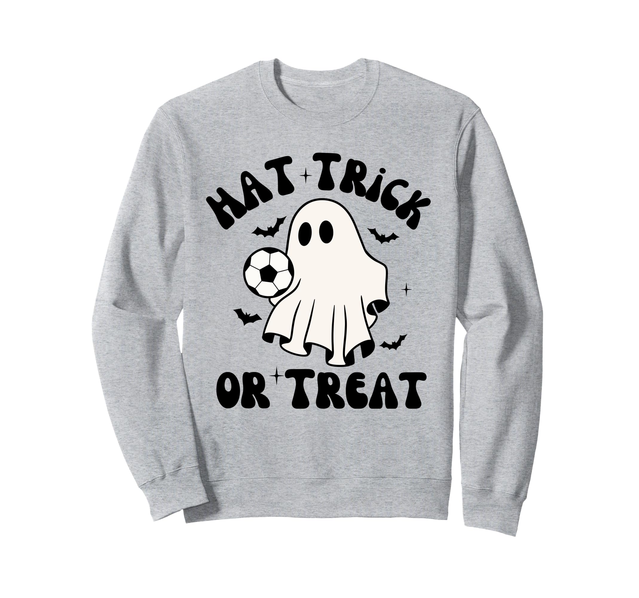 Hat Trick Or Treat Soccer Sports Sweatshirt - Minimalist Print Men Women