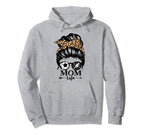 Mom Life Messy Bun Hair Funny Soccer Hoodie - Minimalist Print Men Women