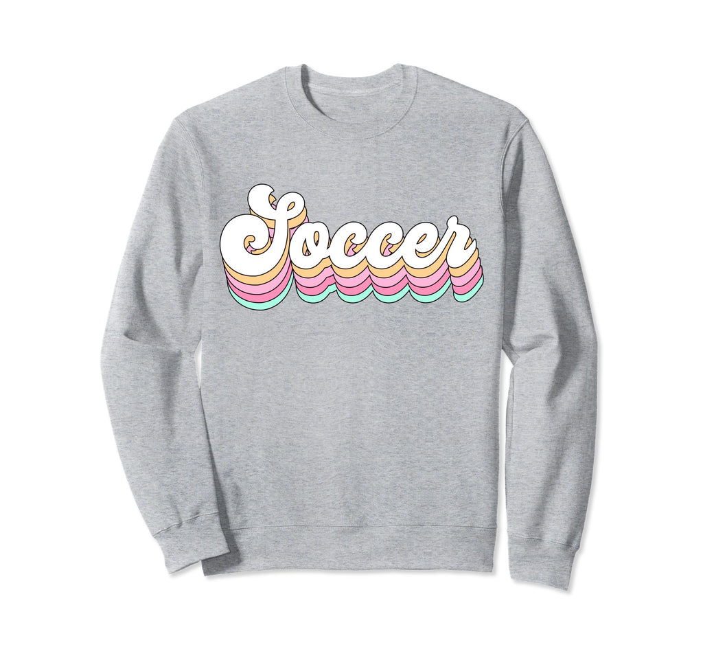 Soccer Pastel Aesthetic Teen Groovy Sweatshirt - Aesthetic Graphic Unisex
