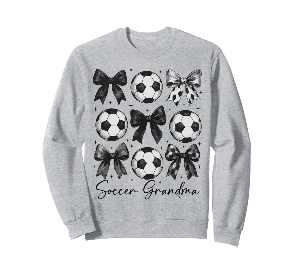 Soccer Grandma Funny Coquette Bow Sweatshirt - Streetwear Style Unisex
