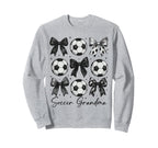Soccer Grandma Funny Coquette Bow Sweatshirt - Streetwear Style Unisex