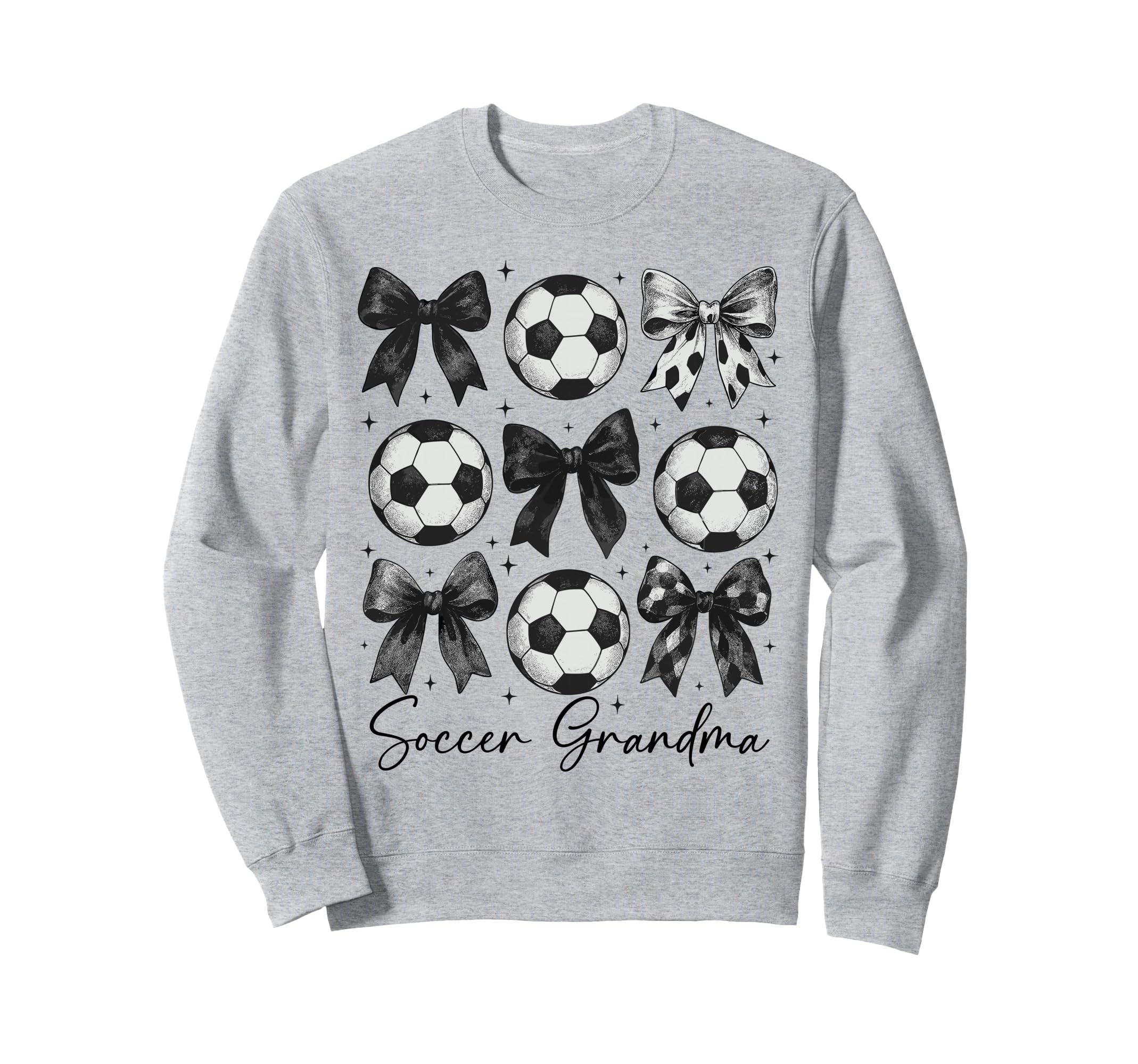 Soccer Grandma Funny Coquette Bow Sweatshirt - Streetwear Style Unisex