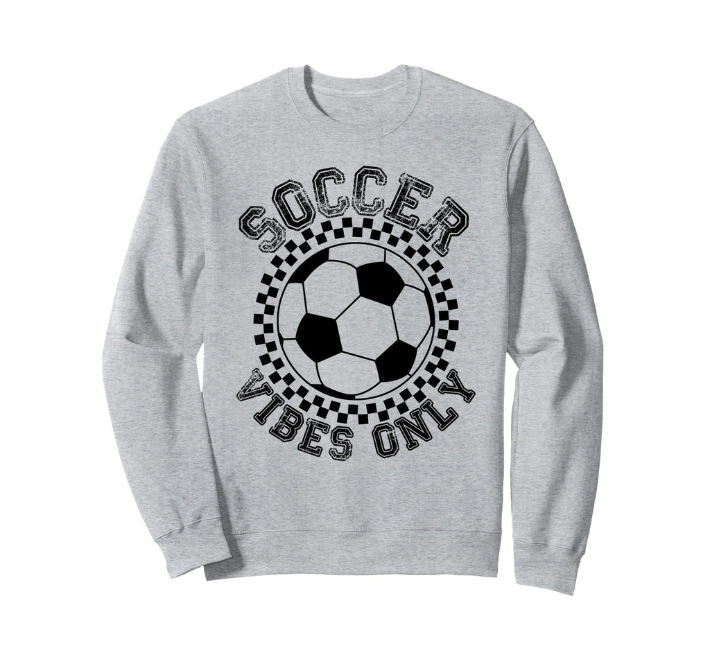 Groovy Soccer Womens Soccer Sweatshirt - Aesthetic Graphic Men Women