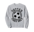 Groovy Soccer Womens Soccer Sweatshirt - Aesthetic Graphic Men Women