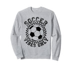 Groovy Soccer Womens Soccer Sweatshirt - Aesthetic Graphic Men Women