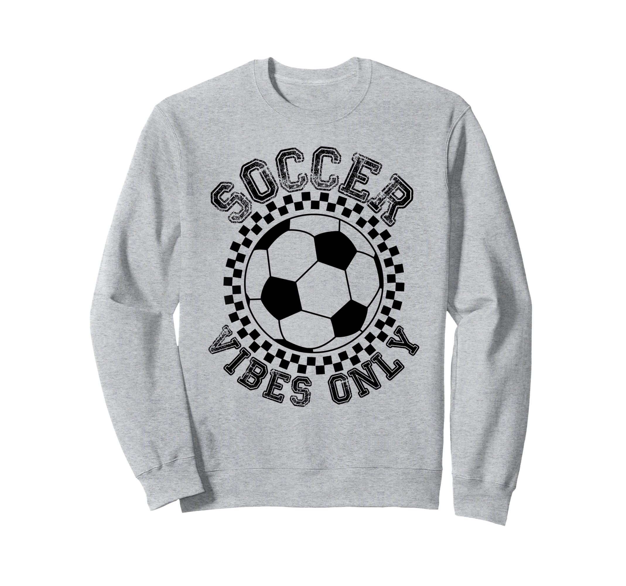 Groovy Soccer Womens Soccer Sweatshirt - Aesthetic Graphic Men Women