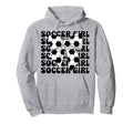 Soccer Coquette Bow Hoodie - Graphic Print Men Women