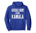 Baseball Moms Kamala Harris Walz Hoodie - Fun Novelty Design Men Women