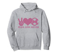 Peace Love Soccer Soccer Player Soccer Hoodie - Graphic Print for Adults
