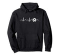 Soccer Heartbeat Player Coach Gift Hoodie - Fun Novelty Design Men Women