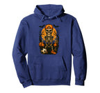 Halloween Skeleton Soccer Lovers Hoodie - Trendy Graphic Men Women