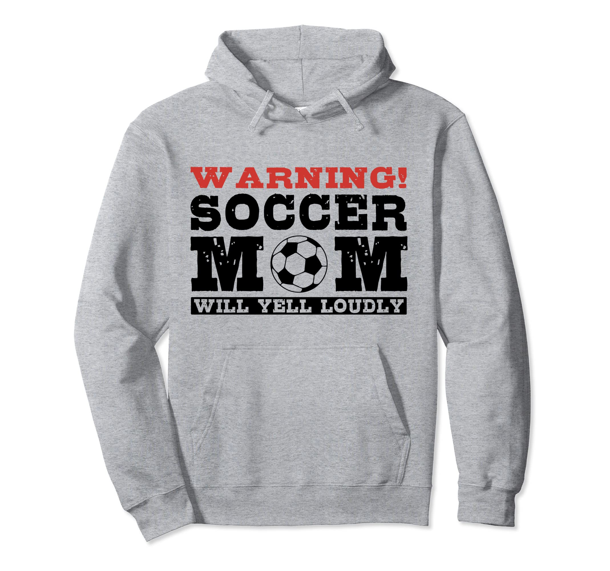 Warning Soccer Mom Will Yell Loudly Hoodie - Graphic Print for Adults