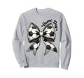 Game Day Soccer Bow Coquette Sweatshirt - Minimalist Print Men Women