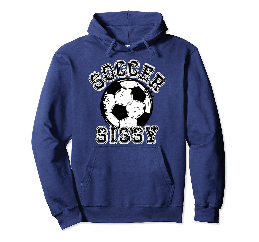 Soccer Ball Distressed Trending Sissy Hoodie - Fun Novelty Design Unisex
