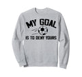Soccer Goalie Art Gag Soccer Player Sweatshirt - Unique Graphic Unisex