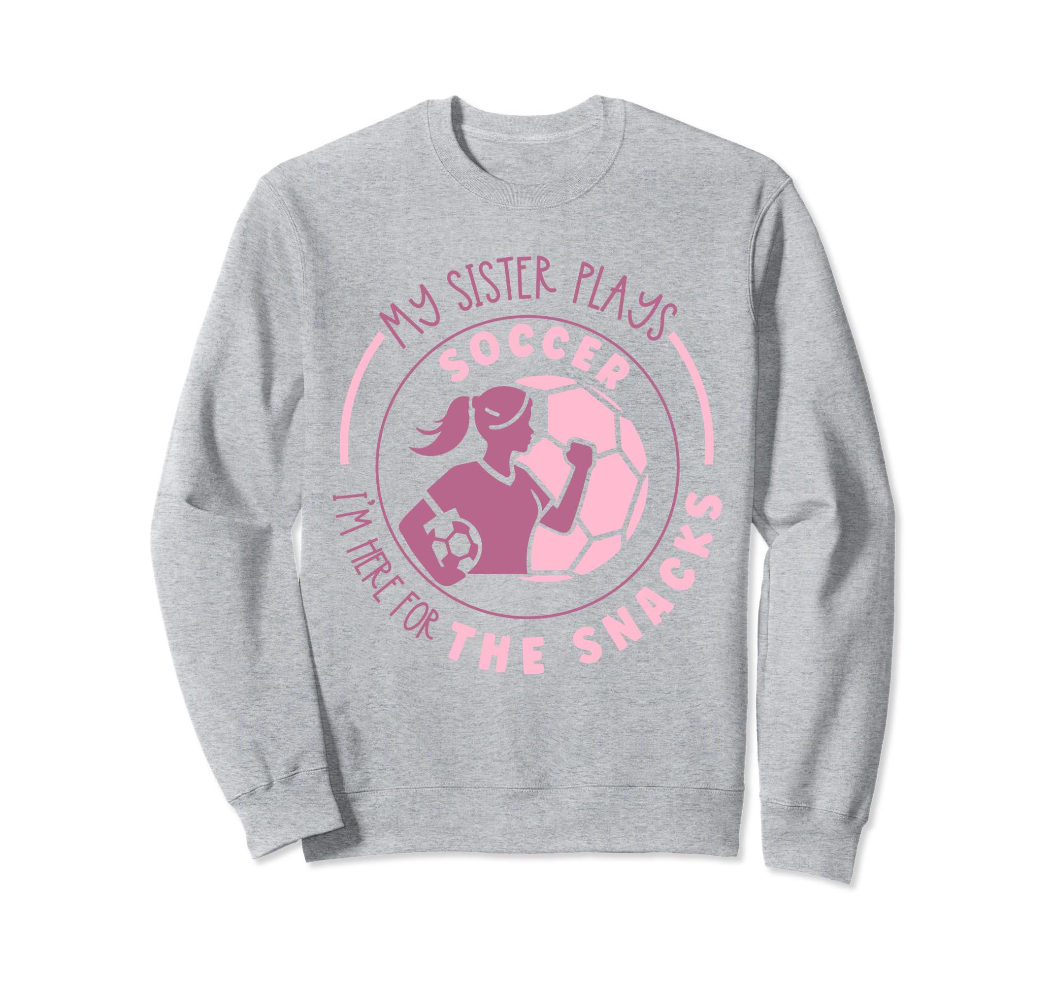 Soccer Siblings Soccer Player Sister Sweatshirt - Minimalist Print Unisex