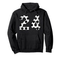 Soccer 24 Jersey Number Hoodie - Novelty Apparel for Adults