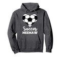 Soccer Meemaw Funny Soccer Heart Hoodie - Novelty Apparel Men Women