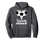 Soccer Meemaw Funny Soccer Heart Hoodie - Novelty Apparel Men Women