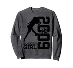 17Th Birthday Soccer 2009 Sweatshirt - Minimalist Print for Adults