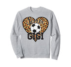 Soccer Gigi Heart Grandma Gigi Soccer Sweatshirt - Minimalist Print Unisex