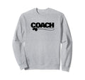 Soccer Baseball Basketball Coach Whistle Sweatshirt - Graphic Print Unisex