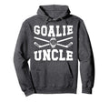 Ice Hockey Goalie Uncle Hockey Hoodie - Graphic Print for Adults