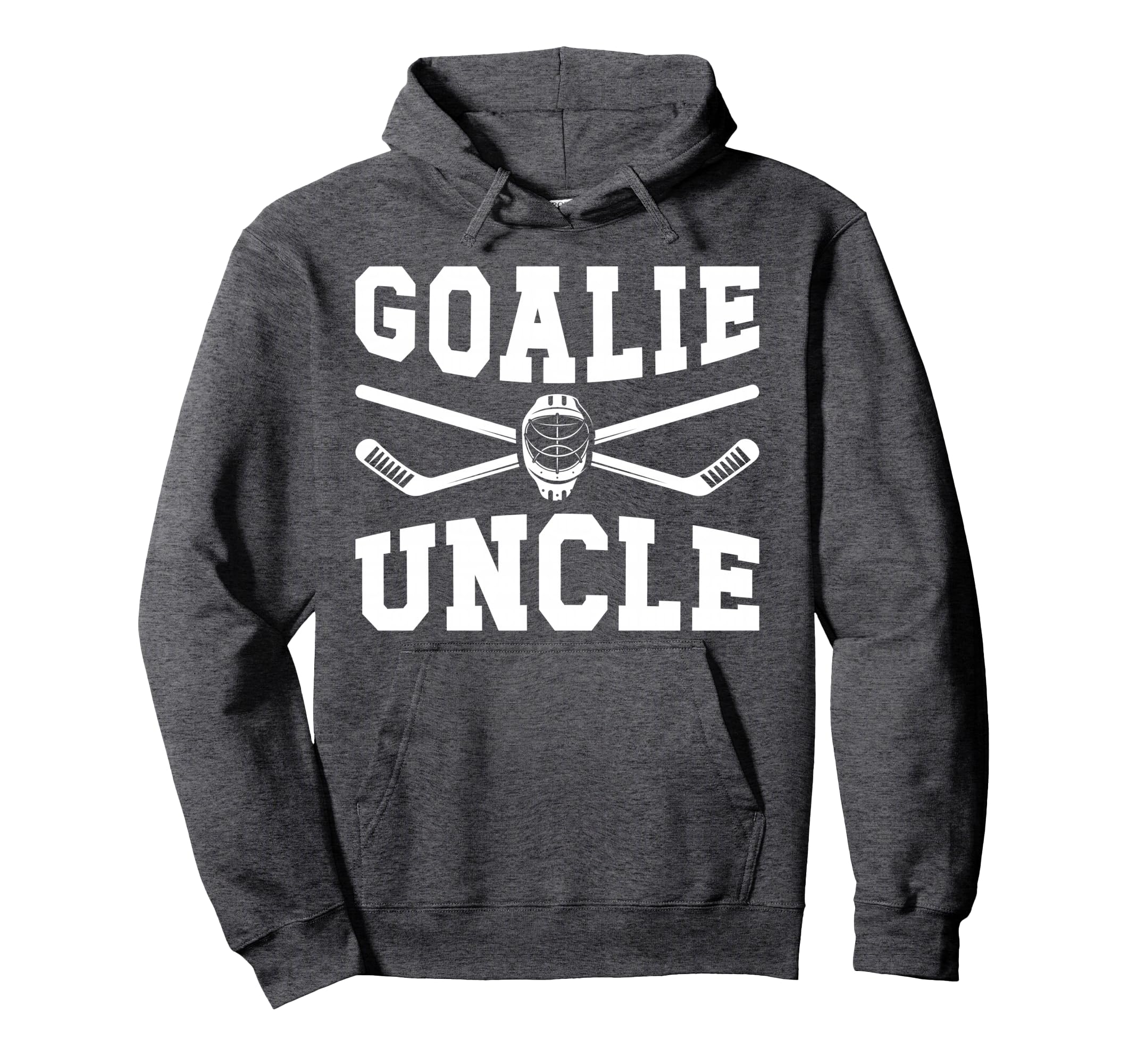 Ice Hockey Goalie Uncle Hockey Hoodie - Graphic Print for Adults