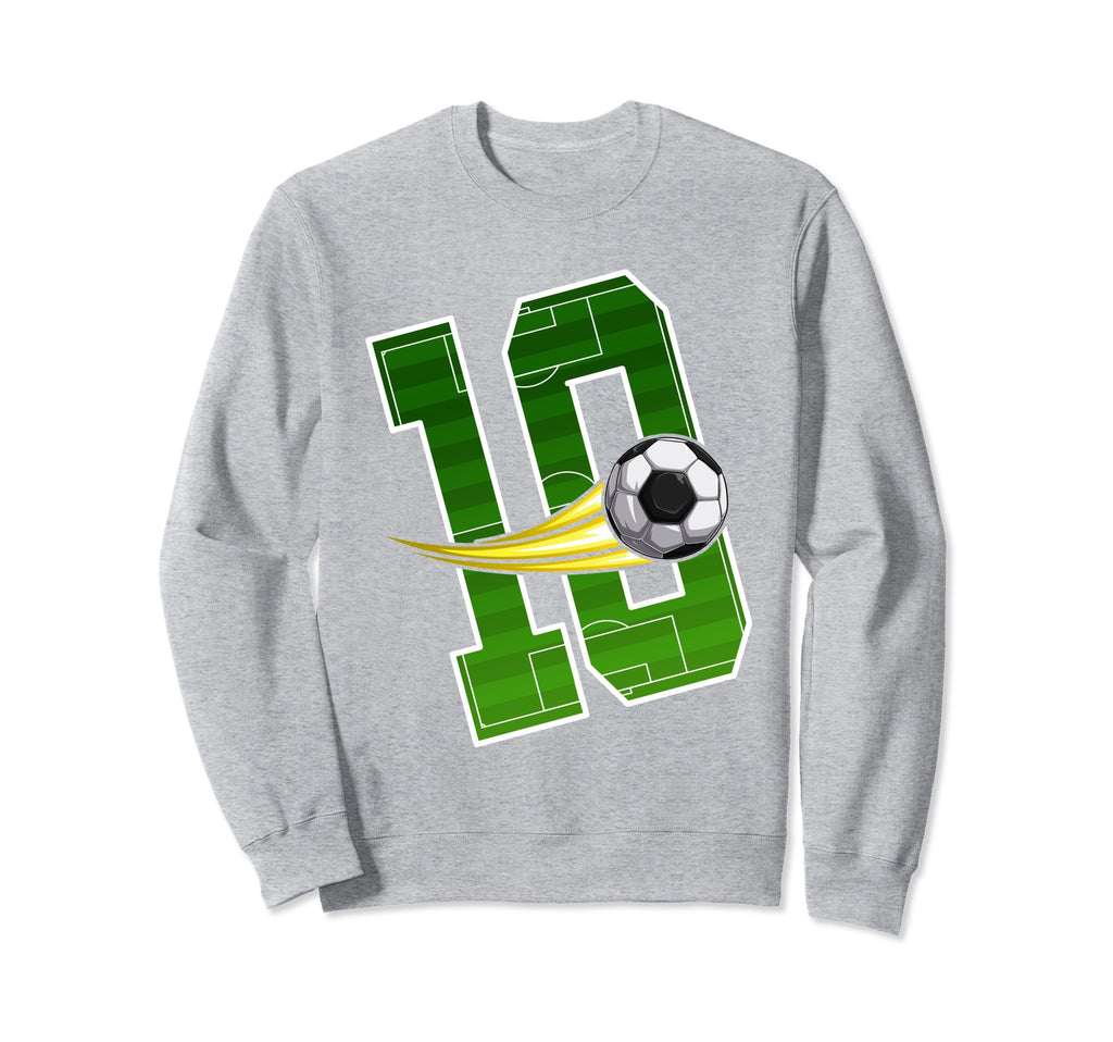 Soccer 10Nd Birthday Im 10 Sweatshirt - Minimalist Print for Adults