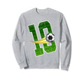 Soccer 10Nd Birthday Im 10 Sweatshirt - Minimalist Print for Adults