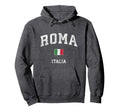 Roma Italia Rome Italy Athletic Sports Hoodie - Aesthetic Graphic Unisex