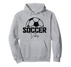 Soccer Vibes Soccer Player Hoodie - Minimalist Print for Adults