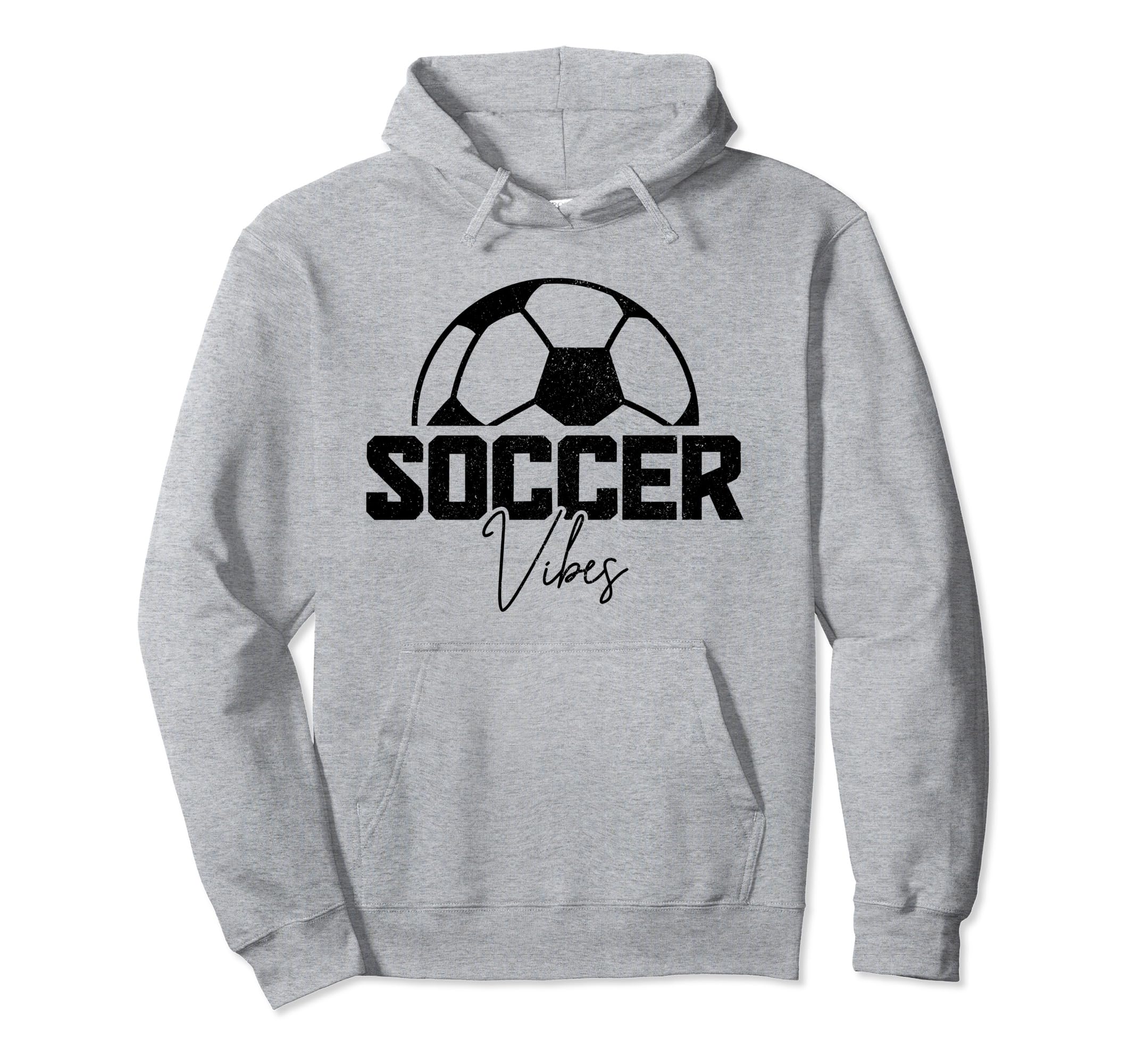 Soccer Vibes Soccer Player Hoodie - Minimalist Print for Adults