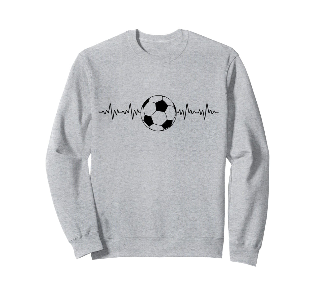 Football Heartbeat Soccer Lovers Sweatshirt - Custom Art Print for Adults