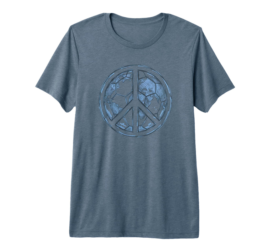 Soccer World Peace Is My Goal Futbol T-Shirt - Trendy Graphic for Adults