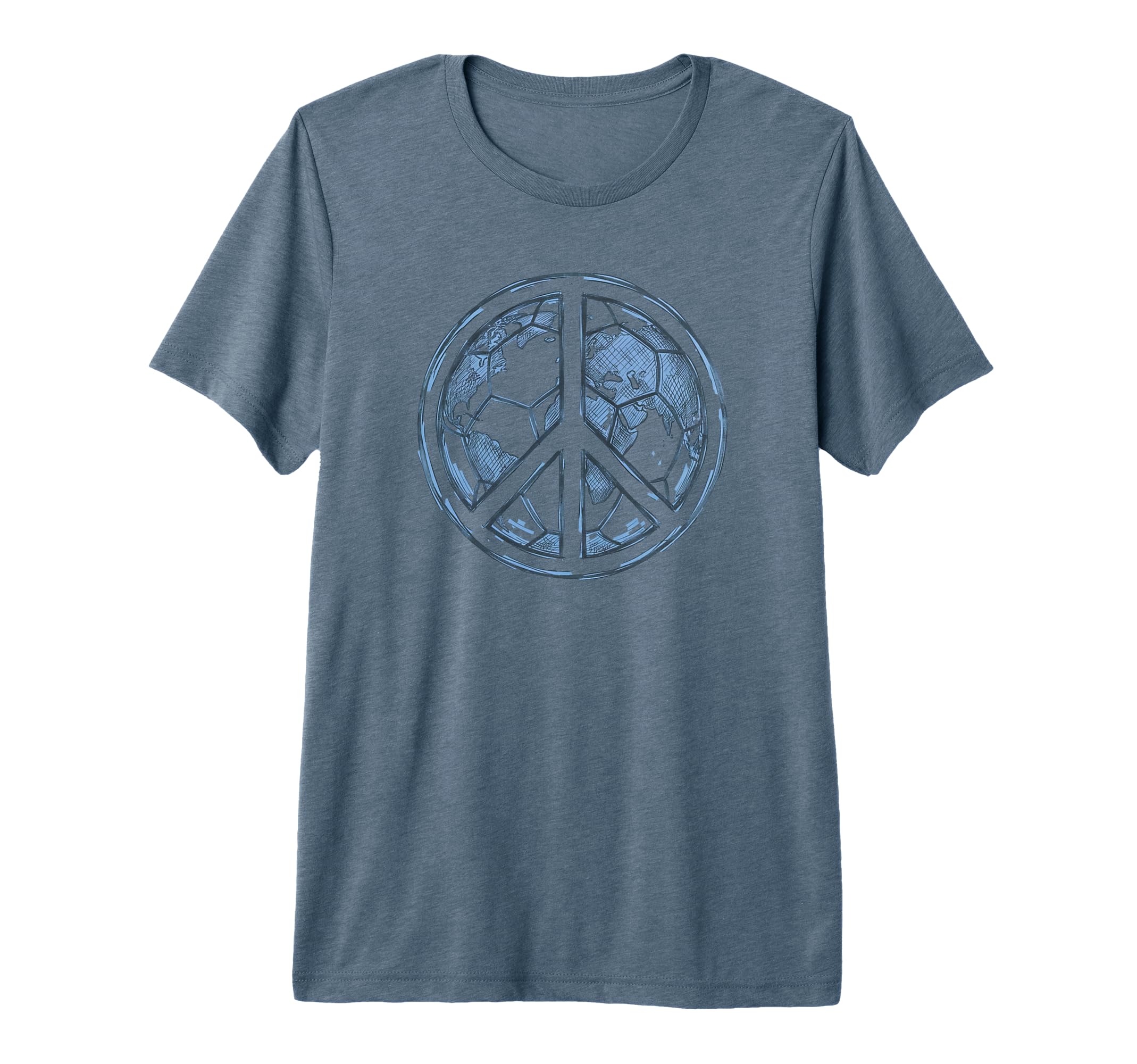 Soccer World Peace Is My Goal Futbol T-Shirt - Trendy Graphic for Adults