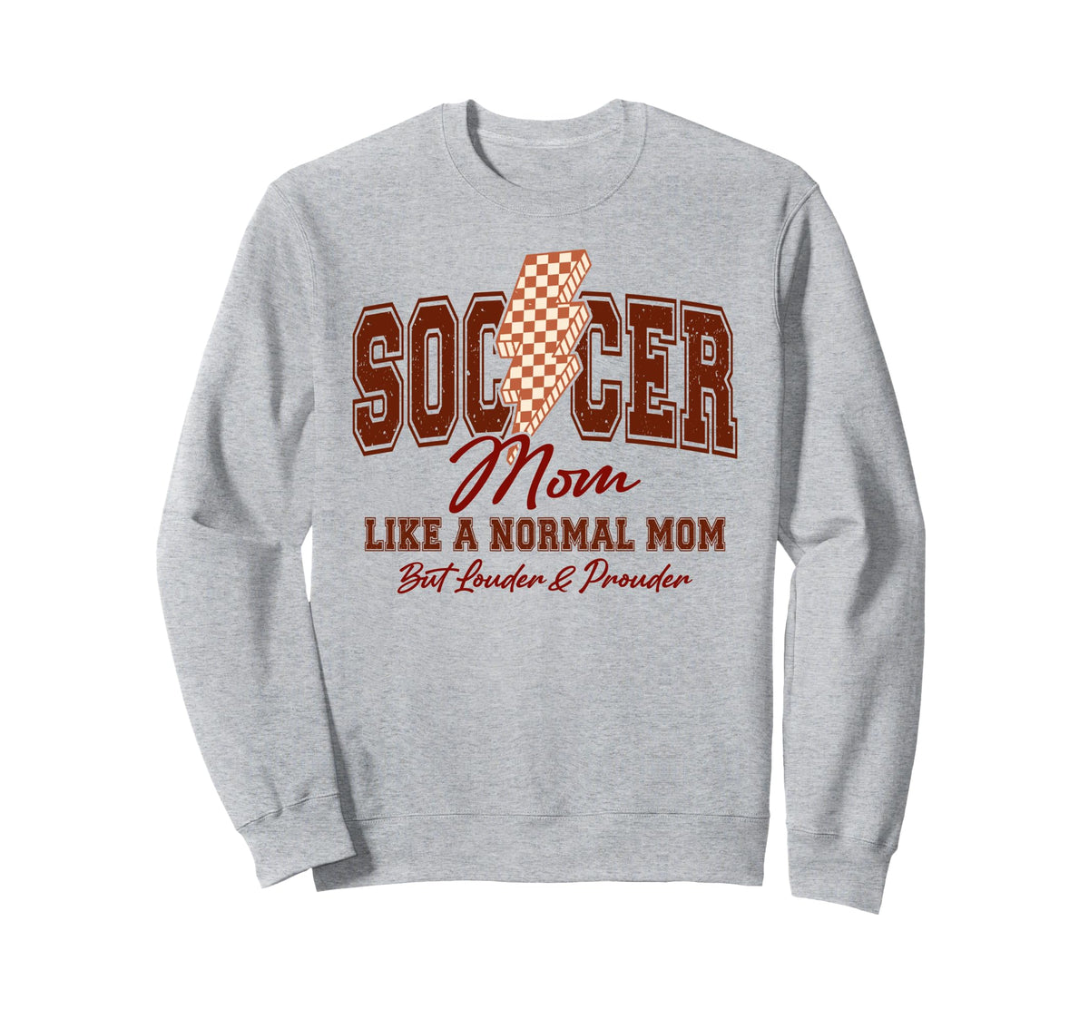 Soccer Mama Biggest Fan Soccer Sweatshirt - Aesthetic Graphic for Adults