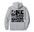 Proud Soccer Grandpa Soccer Ball Hoodie - Casual Everyday Wear for Adults