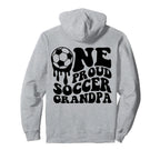 Proud Soccer Grandpa Soccer Ball Hoodie - Casual Everyday Wear for Adults