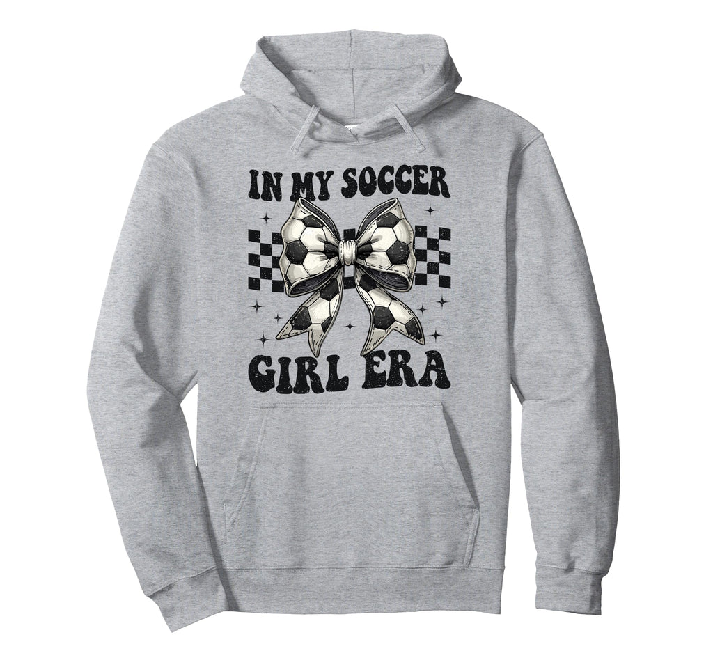 My Soccer Era Coquette Bow Soccer Hoodie - Custom Art Print Unisex