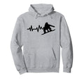 Snowboard Heartbeat Snowboarding Hoodie - Novelty Apparel Unisex